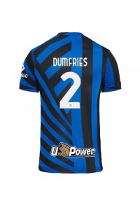 Inter Milan Denzel Dumfries #2 Jalkapallovaatteet Kotipaita 2024-25 Lyhythihainen